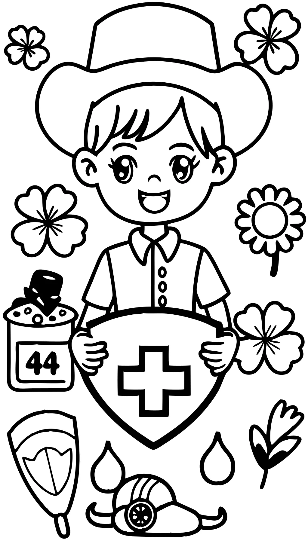 Pages à colorier 4-H